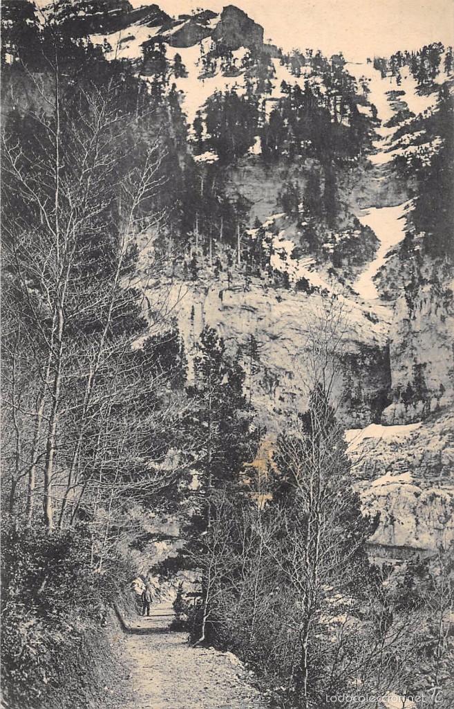 Postkarten: TORRENTE EPIFANIO.-UN CAMINO DE MONTA&Ntilde;A.- SECCI&Oacute;N DEL R&Iacute;O ARAG&Oacute;N