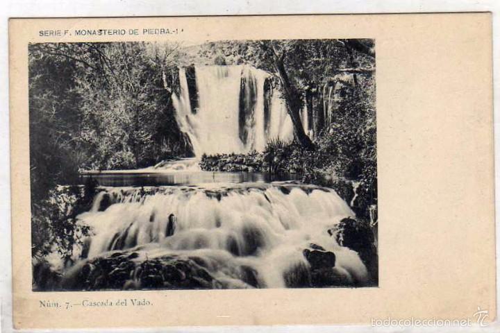 Postcards: Monasterio de Piedra Cascada Serie F 1&ordf; num 7 Cascada del Vado. Reverso sin dividir. Sin circular.