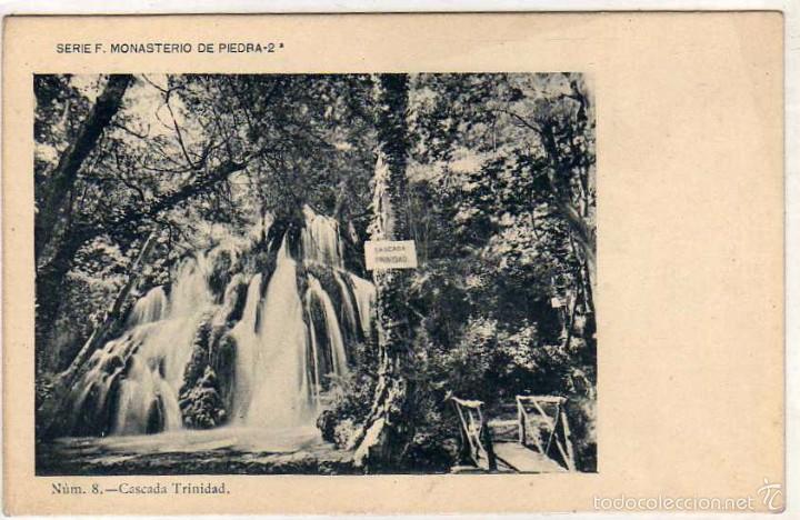 Postcards: MONASTERIO DE PIEDRA. SERIE F 1&ordf; NUM 8 CASCADA TRINIDAD