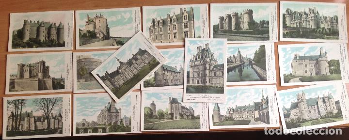 Postkarten: LOTE 17 POSTALES DIFERENTES CASTILLOS DE FRANCIA SOLUCION PAUTAUBERGE