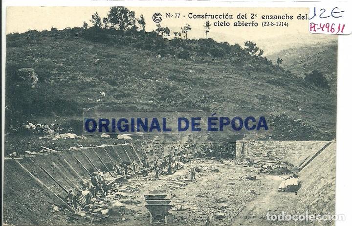 Postcards: (PS-49611)POSTAL DE CONSTRUCCION DEL 2&ordm; ENSANCHE DEL CANAL CIELO ABIERTO,22-8-1914
