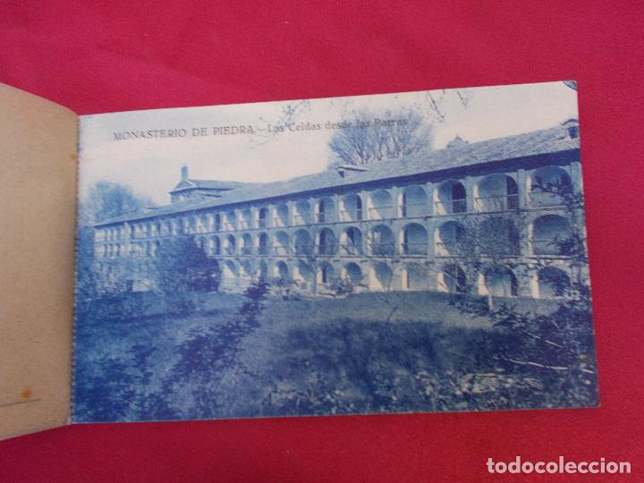Postales: BLOCK. RECUERDO DEL MONASTERIO DE PIEDRA. 20 POSTALES. - Foto 4
