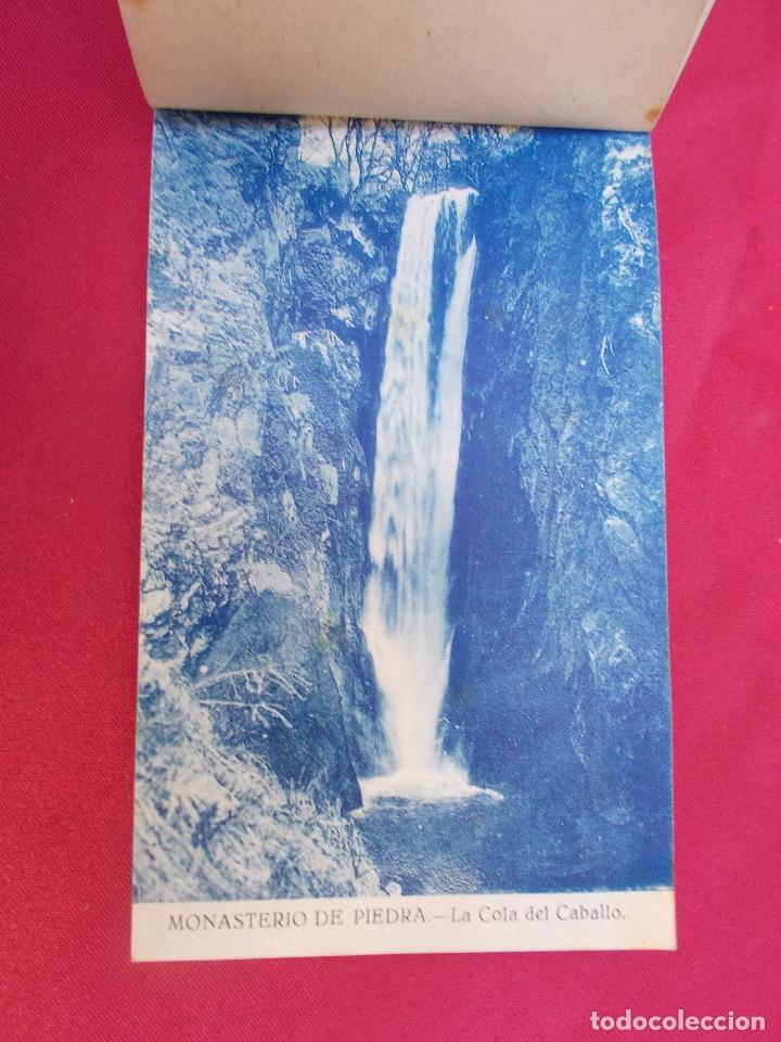 Postales: BLOCK. RECUERDO DEL MONASTERIO DE PIEDRA. 20 POSTALES. - Foto 6