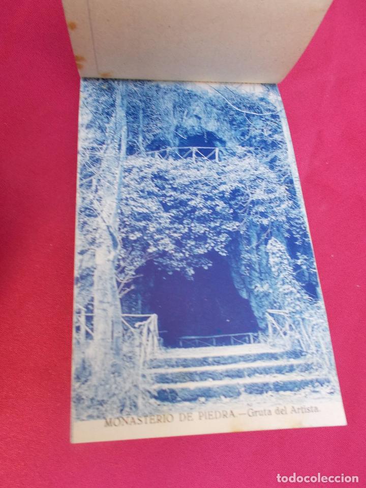 Postales: BLOCK. RECUERDO DEL MONASTERIO DE PIEDRA. 20 POSTALES. - Foto 7