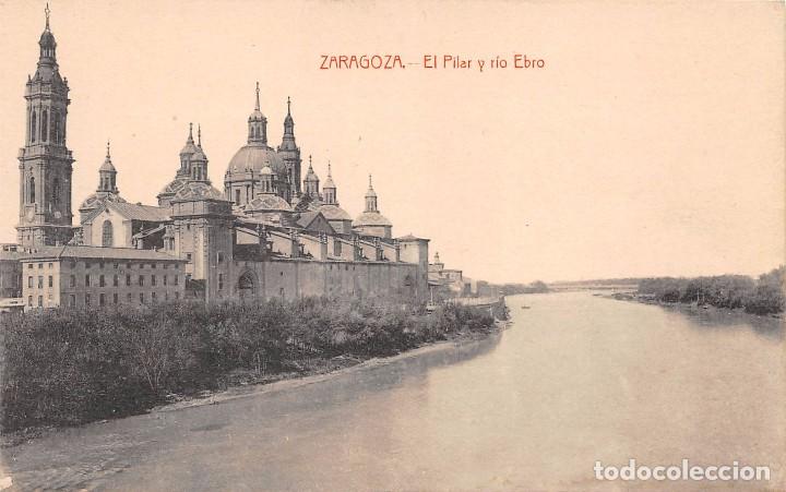 Postales: ZARAGOZA.- EL PILAR Y RIO EBRO