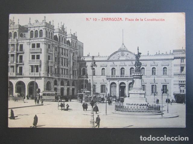 Postales: POSTAL ZARAGOZA. PLAZA DE LA CONSTITUCI&Oacute;N. - Foto 1