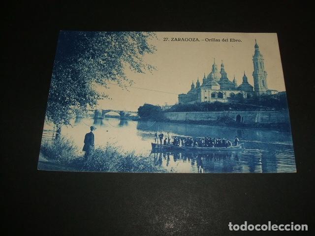 Postales: ZARAGOZA ORILLAS DEL EBRO - Foto 1
