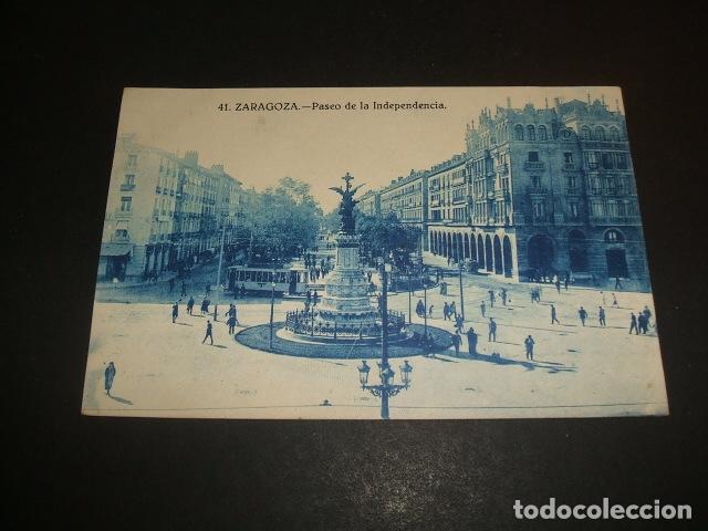 Postales: ZARAGOZA PASEO DE LA INDEPENDENCIA - Foto 1