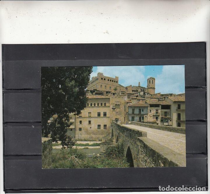 Postales: VALDERROBLES. PUENTE DE PIEDRA Y CASTILLO - Foto 1