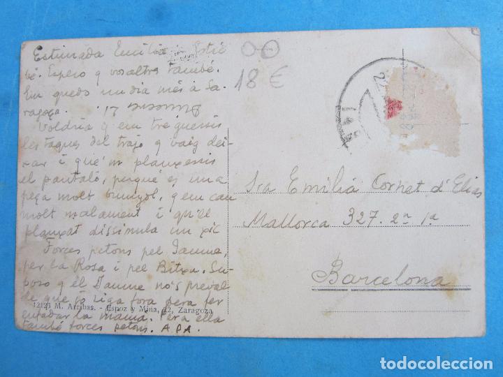 Postales: postal zaragoza , la eudiencia , circulada - Foto 2