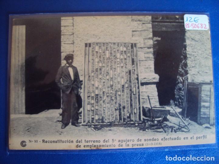 Postales: (PS-50682)CATALANA DE GAS Y ELECTRICIDAD S.A.OBRAS DEL SALTO DE EL RUN.POSTAL N&ordm; 93
