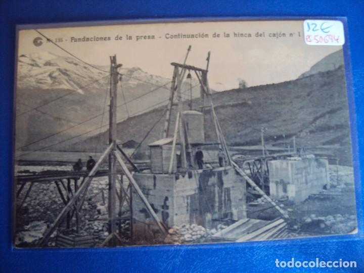 Postkarten: (PS-50694)CATALANA DE GAS Y ELECTRICIDAD S.A.OBRAS DEL SALTO DE EL RUN.POSTAL N&ordm; 135