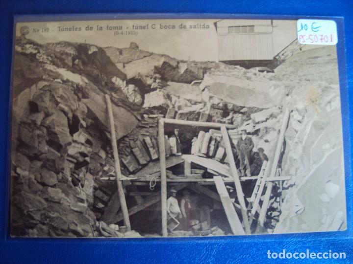 Postkarten: (PS-50701)CATALANA DE GAS Y ELECTRICIDAD S.A.OBRAS DEL SALTO DE EL RUN.POSTAL N&ordm; 187