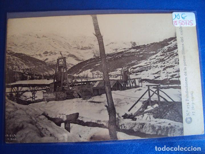 Postales: (PS-50725)CATALANA DE GAS Y ELECTRICIDAD S.A.OBRAS DEL SALTO DE EL RUN.POSTAL N&ordm; 274