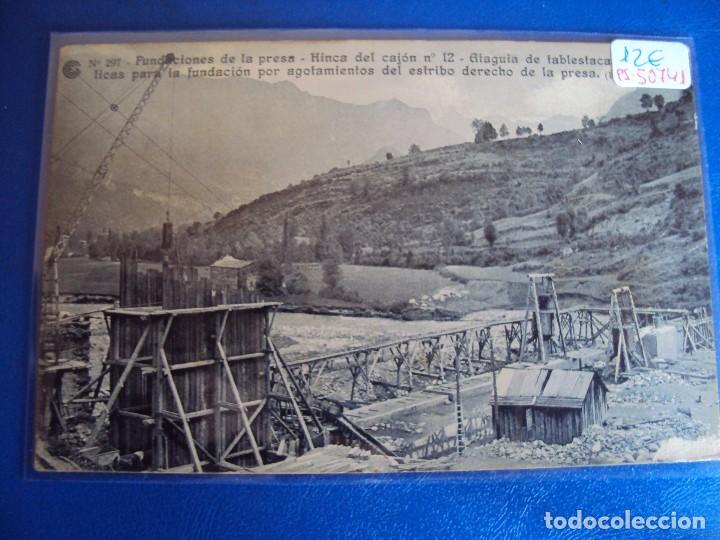 Postkarten: (PS-50741)CATALANA DE GAS Y ELECTRICIDAD S.A.OBRAS DEL SALTO DE EL RUN.POSTAL N&ordm; 297