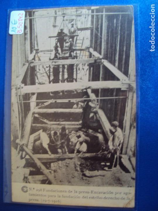 Postkarten: (PS-50742)CATALANA DE GAS Y ELECTRICIDAD S.A.OBRAS DEL SALTO DE EL RUN.POSTAL N&ordm; 298