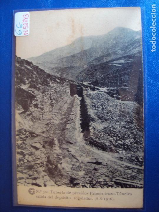 Postales: (PS-50743)CATALANA DE GAS Y ELECTRICIDAD S.A.OBRAS DEL SALTO DE EL RUN.POSTAL N&ordm; 301