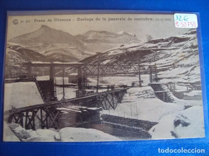 Postkarten: (PS-50759)CATALANA DE GAS Y ELECTRICIDAD S.A.OBRAS DEL SALTO DE EL RUN.POSTAL N&ordm; 329