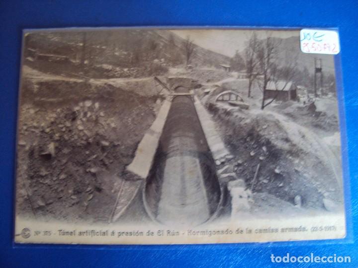 Postkarten: (PS-50792)CATALANA DE GAS Y ELECTRICIDAD S.A.OBRAS DEL SALTO DE EL RUN.POSTAL N&ordm; 375