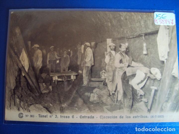 Postkarten: (PS-50797)CATALANA DE GAS Y ELECTRICIDAD S.A.OBRAS DEL SALTO DE EL RUN.POSTAL N&ordm; 383