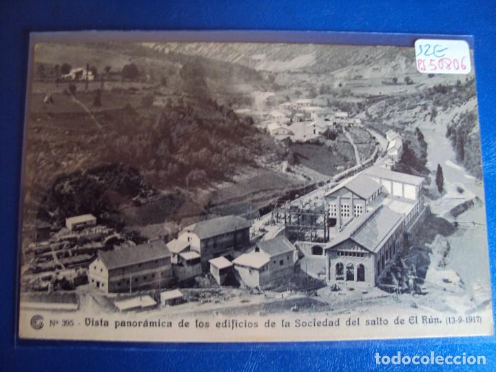Postales: (PS-50806)CATALANA DE GAS Y ELECTRICIDAD S.A.OBRAS DEL SALTO DE EL RUN.POSTAL N&ordm; 395