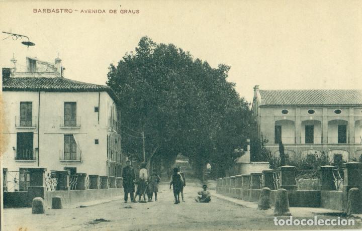Postales: BARBASTRO. AVENIDA DE GRAUS. HACIA 1915. - Foto 1