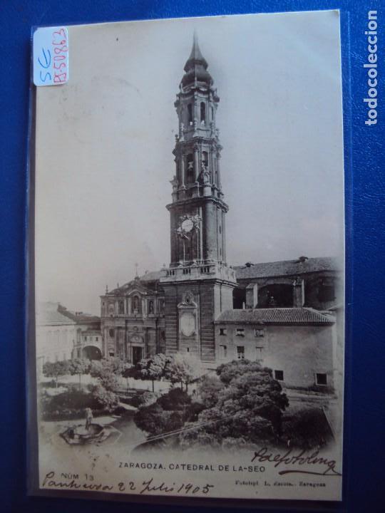 Postales: (PS-50863)POSTAL DE ZARAGOZA-FOTOTIPIA L.ESCOLA.CATEDRAL DE LA SEO