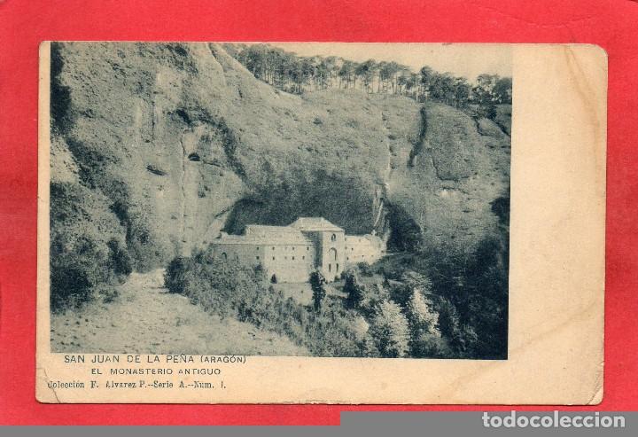 Postales: san juan de la pe&ntilde;a. monasterio antiguo