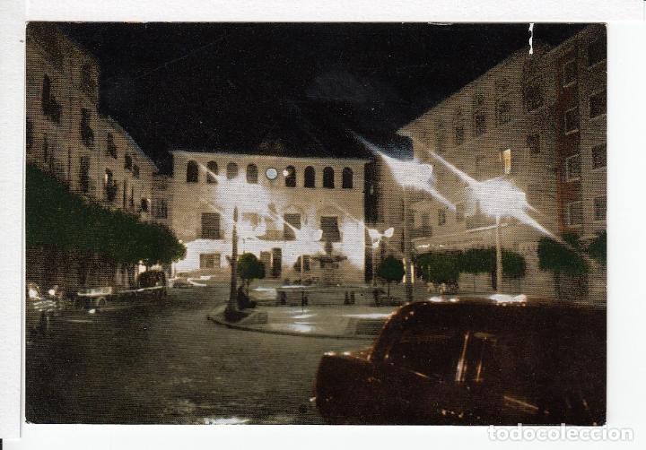 Postales: BORJA (ZARAGOZA).- NOCTURNO PLAZA DE ESPA&Ntilde;A - Foto 1