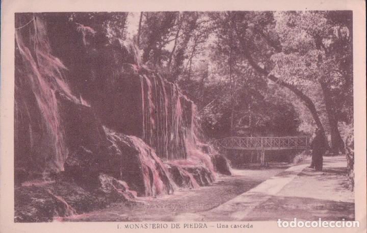 Postcards: POSTAL MONASTERIO E PIEDRA - UNA CASCADA - 1 - COLOREADA