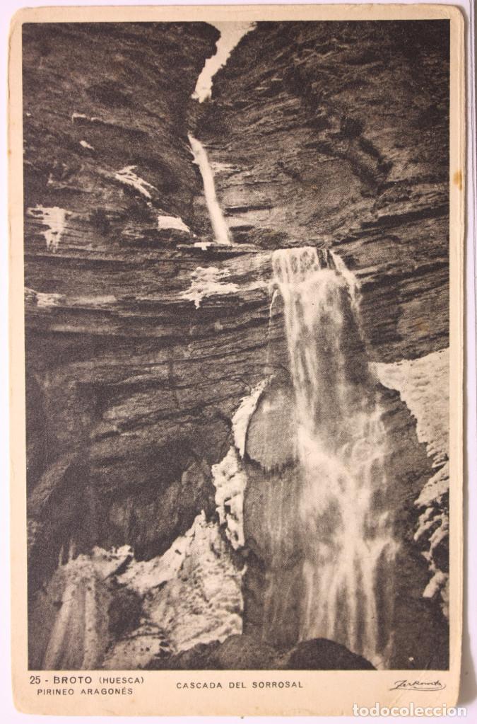 Postales: Broto cascada del Sorrosal. - Foto 1