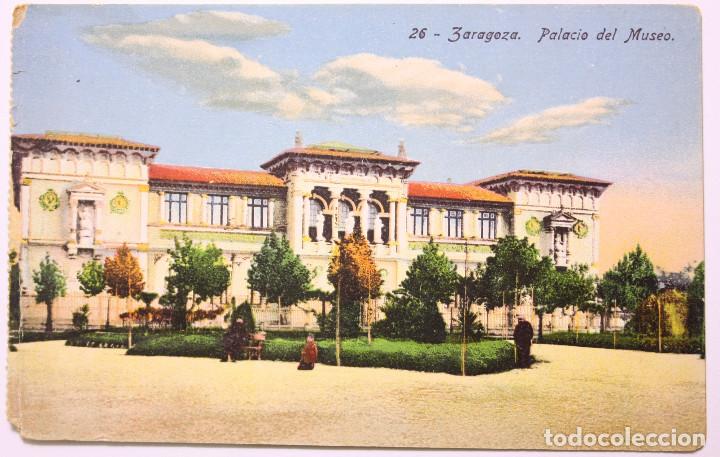 Postales: Dificil postal Plaza del Museo Zaragoza. - Foto 1