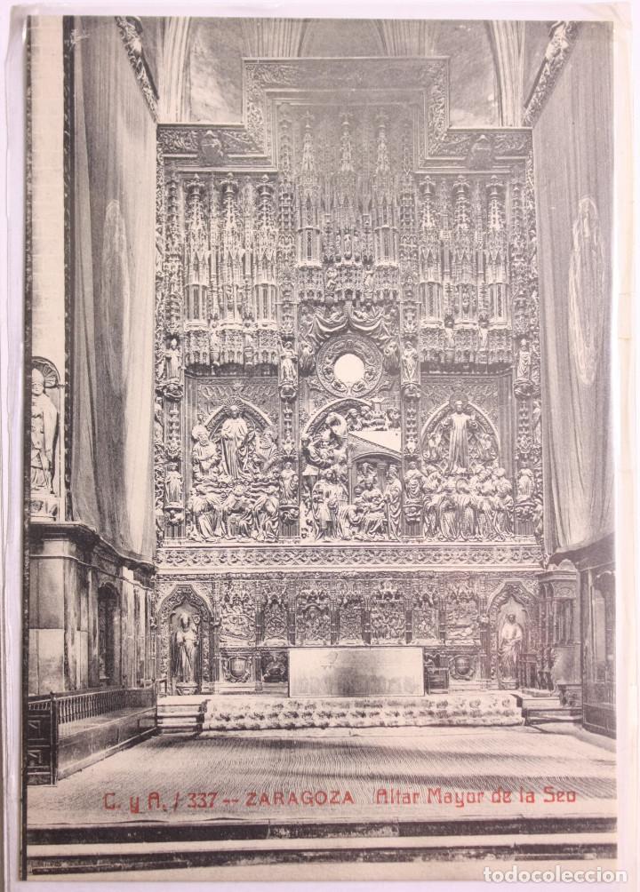 Postales: zaragoza altar mayor la seo - Foto 1