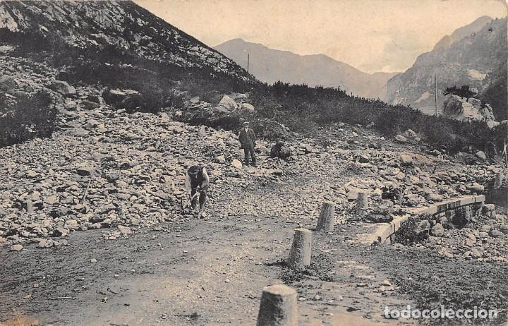 Postales: LA CARRETERA DE FRANCIA DESTRUIDA POR UNA CRECIDA DEL TORRENTE SECRAS