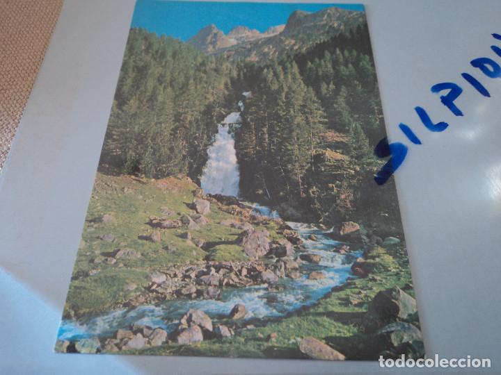 Postales: BENASQUE. CASCADA Y PICO DE REMU&Ntilde;E. ED. SICILIA N&ordm; 4.