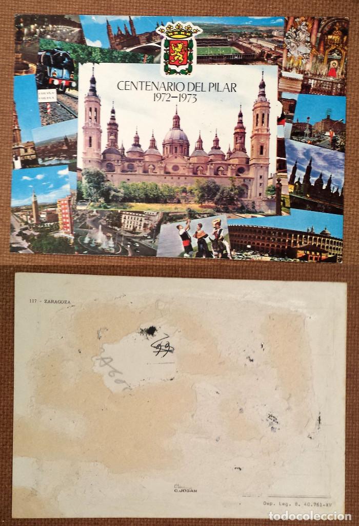 Postales: ZARAGOZA - CENTENARIO DEL PILAR - SPAIN - Postcard - Foto 1