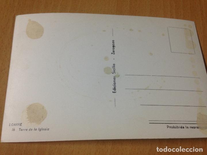 Postales: ANTIGUA POSTAL LOARRE ZARAGOZA - Foto 2