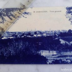 Postales: ANTIGUA POSTAL DE ZARAGOZA - VISTA GENERAL - CIRCULADA 24 / 9 / 1930