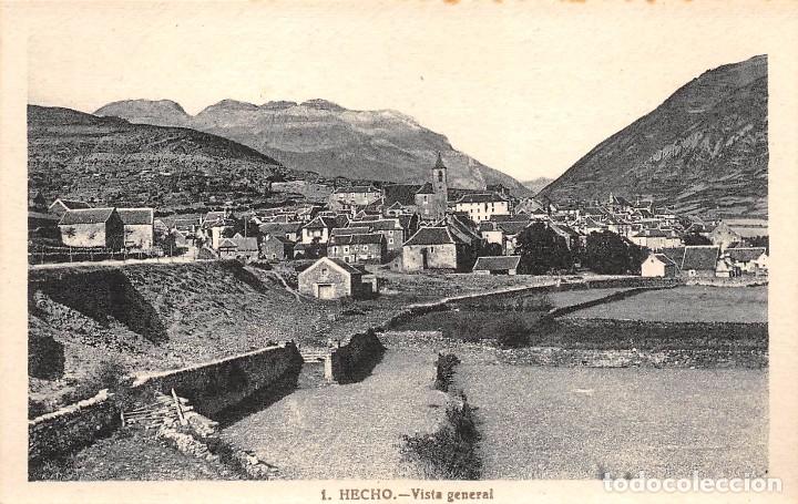 Postkarten: HECHO (HUESCA).- VISTA GENERAL