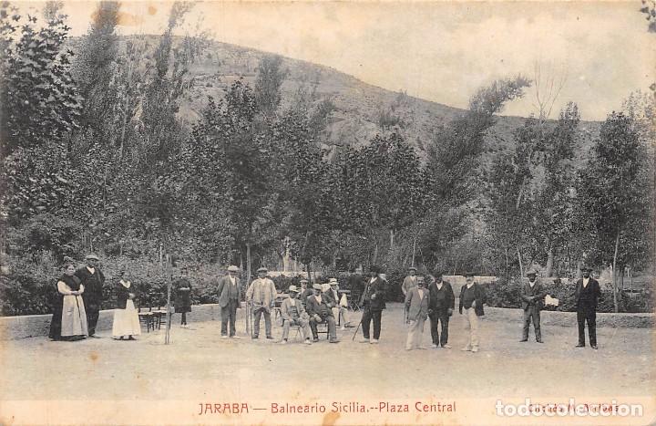 Postales: JARABA.- BALNEARIO SICILIA- PLAZA CENTRAL