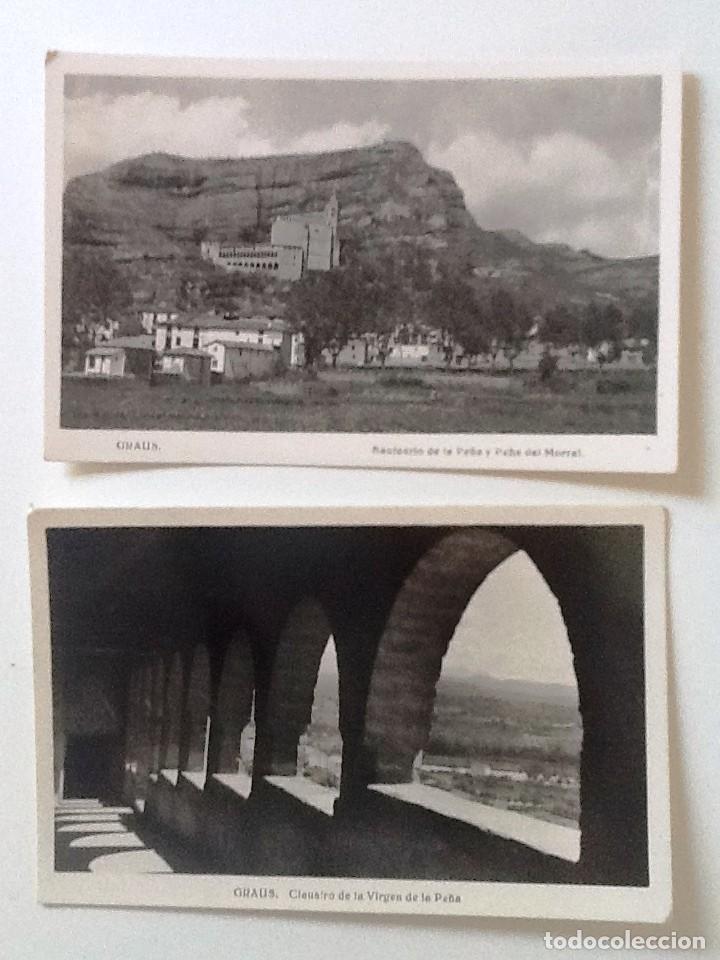 Postales: POSTAL GRAUS. . CLAUSTRO DE LA VIRGEN DE LA PE&Ntilde;A .SIN CIRCULAR - Foto 1