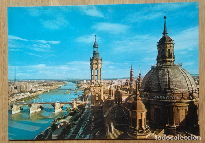 Postales: ZARAGOZA - VISTA DEL EBRO - Foto 1