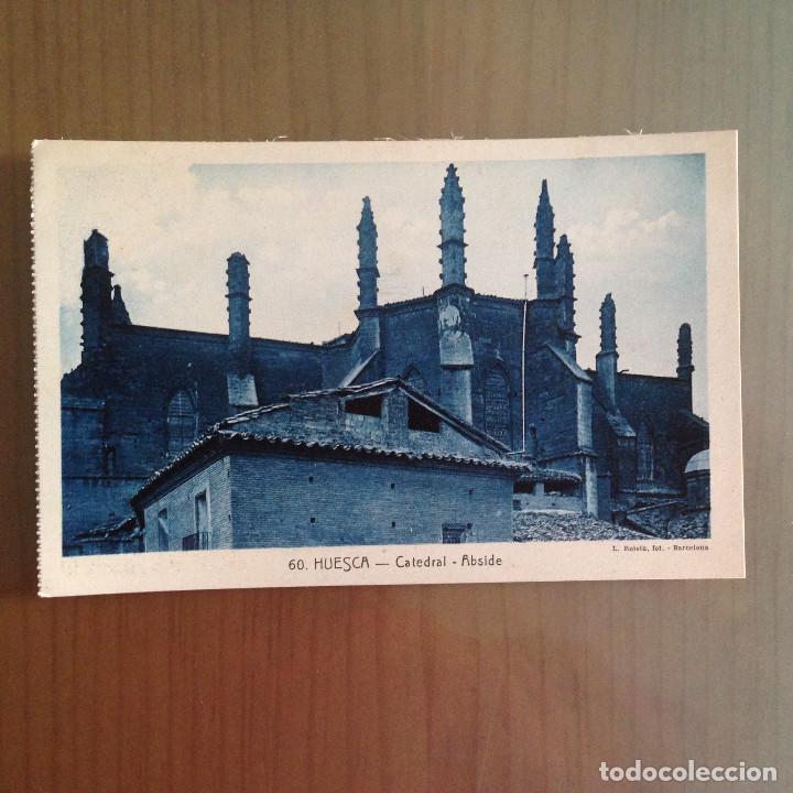 Postales: POSTAL HUESCA CATEDRAL ABSIDE - Foto 1