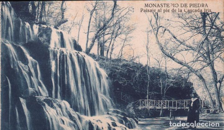 Postkarten: POSTAL MONASTERIO DE PIEDRA , PAISAJE AL PIE DE LA CASCADA IRIS / P,MUNDI/ARAGON-20