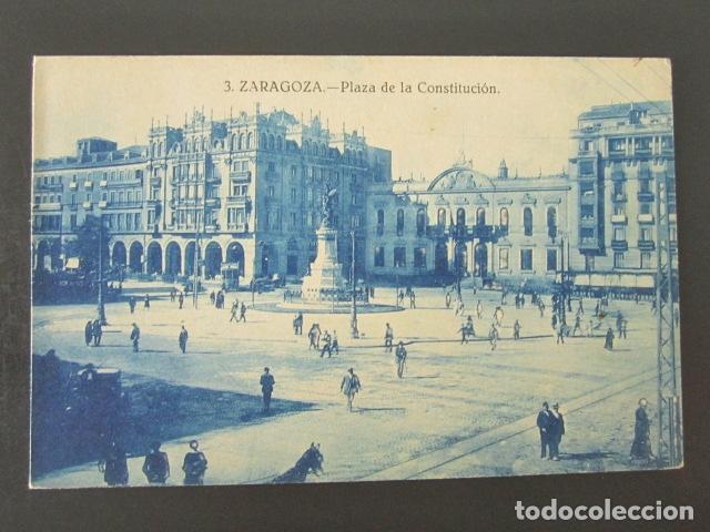 Postales: POSTAL ZARAGOZA. PLAZA DE LA CONSTITUCI&Oacute;N. - Foto 1