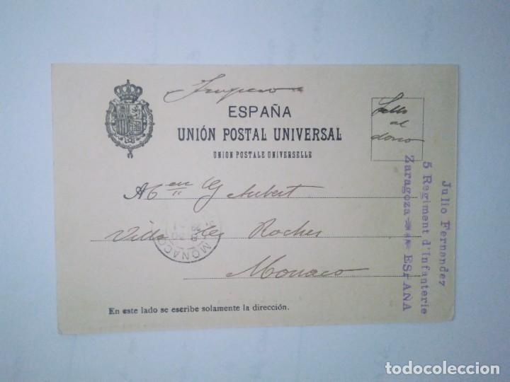 Postales: ARAG&Oacute;N.  A LA FRESCA.  CIRCULADA EN 1905 - Foto 2