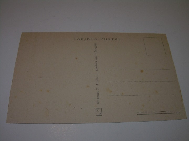 Postales: ANTIGUA POSTAL....ZARAGOZA. - Foto 2