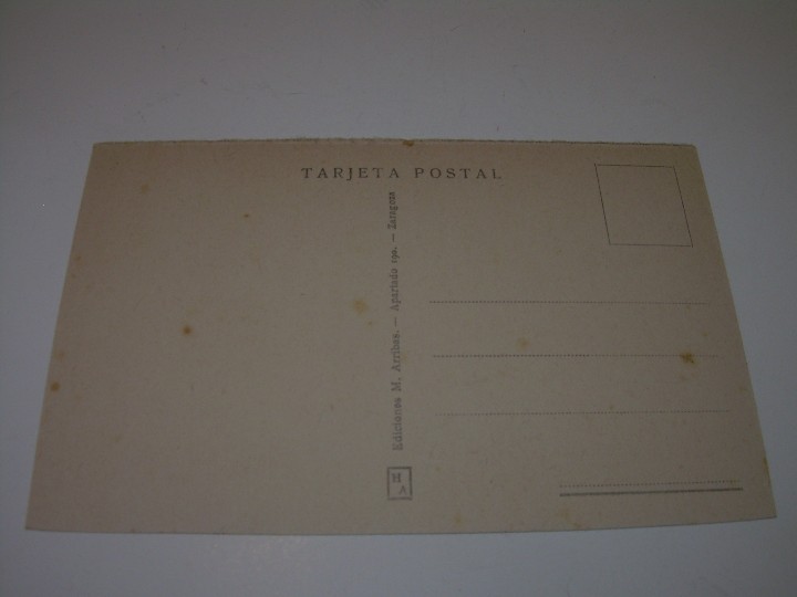 Postales: ANTIGUA POSTAL....ZARAGOZA. - Foto 2