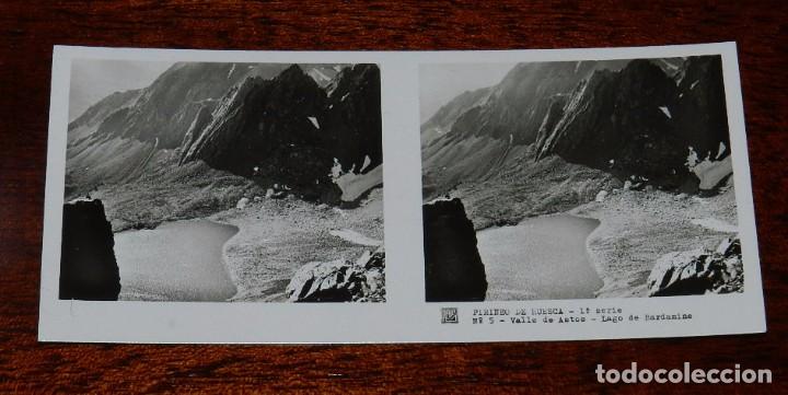 Postales: FOTOGRAFIA DEL PIRINEO DE HUESCA, SERIE NUM. 74, VISTAS ESTEREOSCOPICAS DE ESPA&Ntilde;A, N. 5, MIDE 13 X 6