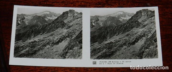 Postales: FOTOGRAFIA DEL PIRINEO DE HUESCA, SERIE NUM. 74, VISTAS ESTEREOSCOPICAS DE ESPA&Ntilde;A, N. 6, MIDE 13 X 6